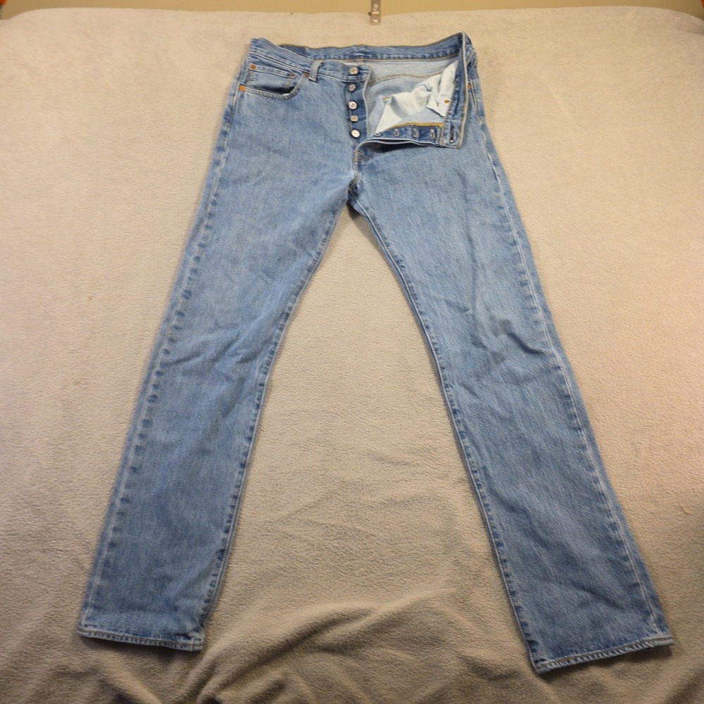 Levi's 501 XX Jeans Mens 33x34 (Fits 32x32) Light Wash Straight Leg Denim